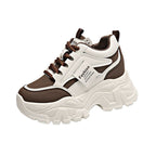 Damen Chunky Sneakers mit großzügiger Profilsohle und atmungsaktivem Obermaterial