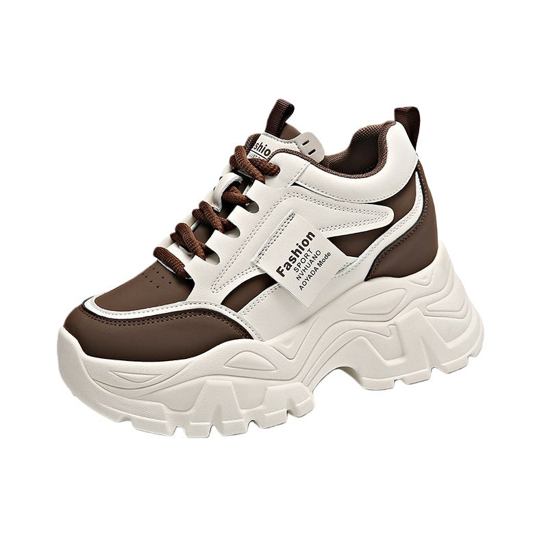 Damen Chunky Sneakers mit großzügiger Profilsohle und atmungsaktivem Obermaterial