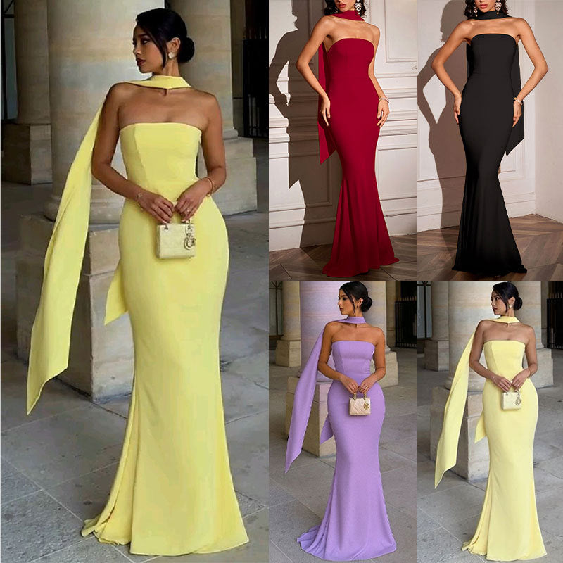 Damen Körperbetontes Set mit asymmetrischen Cut-Outs und langen Ärmeln R&B
