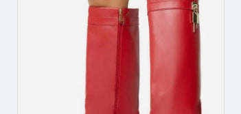 Femme Über-die-Knie-Fashion-Stiefel mit skulpturalem Design R&B
