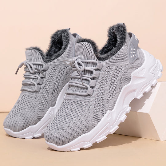 Damen Sportliche Sneaker mit kuscheligem Warmfutter und rutschfester Sohle R&B