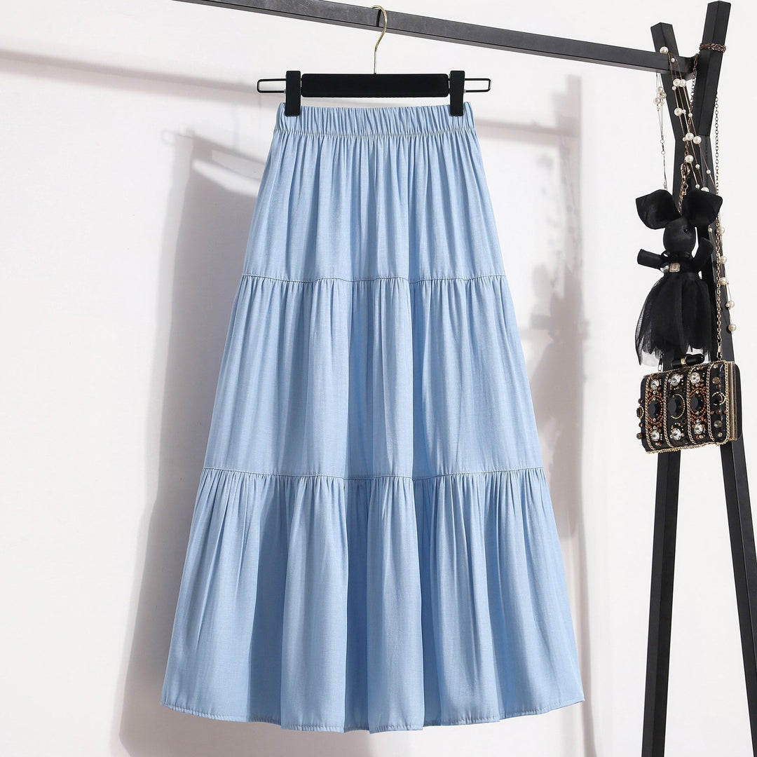 Damen Midi-Rock im lässigen Vintage-Stil R&B