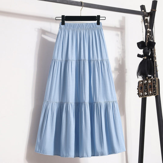 Damen Midi-Rock im lässigen Vintage-Stil R&B