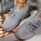 Damen Atmungsaktive Sportschuhe mit elastischem Obermaterial und rutschfester Sohle R&B