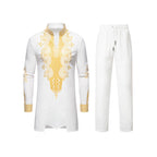 Herren traditionelles Outfit mit aufwendigem Muster R&B