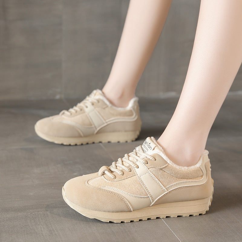 Damen Komfortable Winter Sneakers mit weichem Fleecefutter R&B