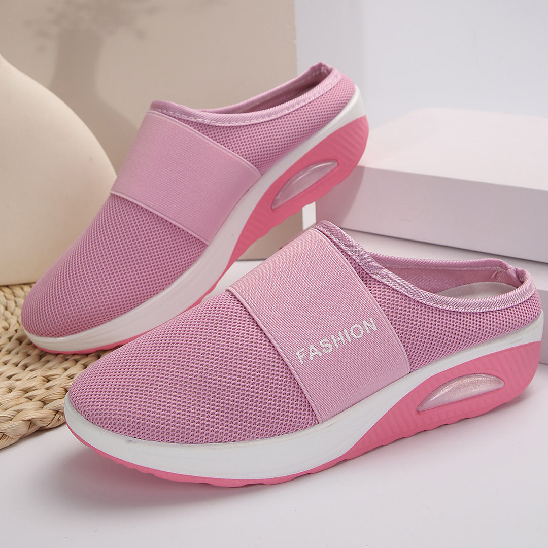 Damen Bequeme Slip-On Clogs mit atmungsaktiver Mesh-Oberfläche und flexibler Sohle R&B
