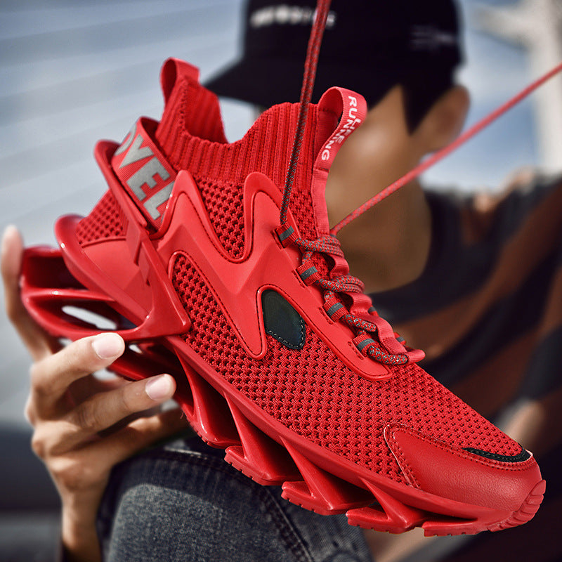 Damen Sportliche Traingsneakers mit atmungsaktiver Mesh-Oberfläche und dämpfender Sohle R&B