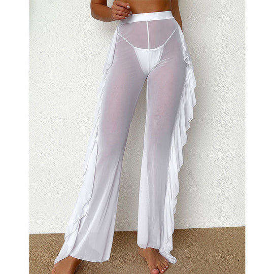 Damen Strandhose mit elegantem Rüschen-Design R&B