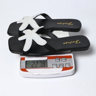 Damen Strand-Sandalen mit glitzerndem Sternen-Design R&B