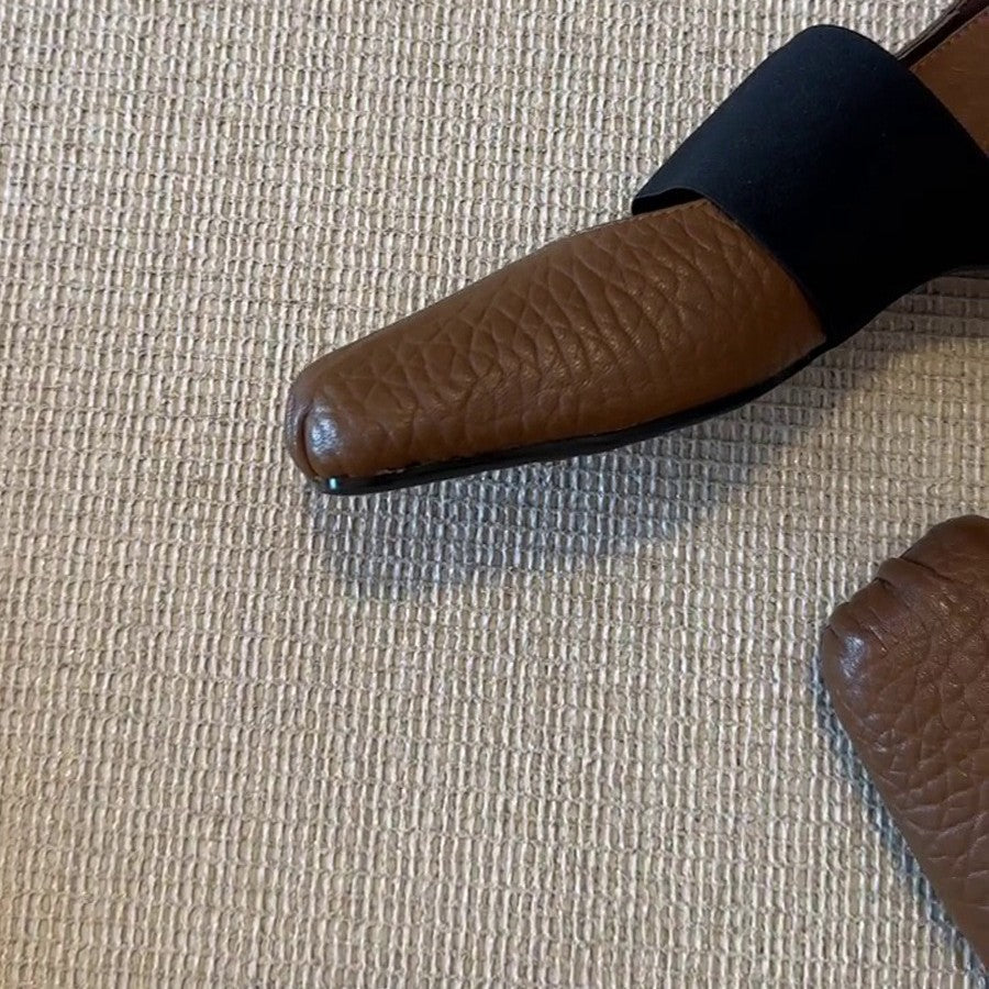 Damen Ballerina mit modernem Schnitt und elastischem Riemendesign