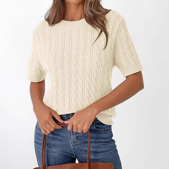 Damen Strickpullover mit Strukturmuster R&B