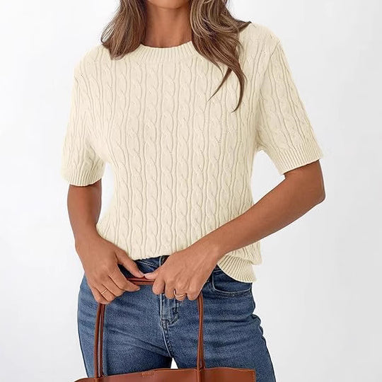Damen Strickpullover mit Strukturmuster R&B