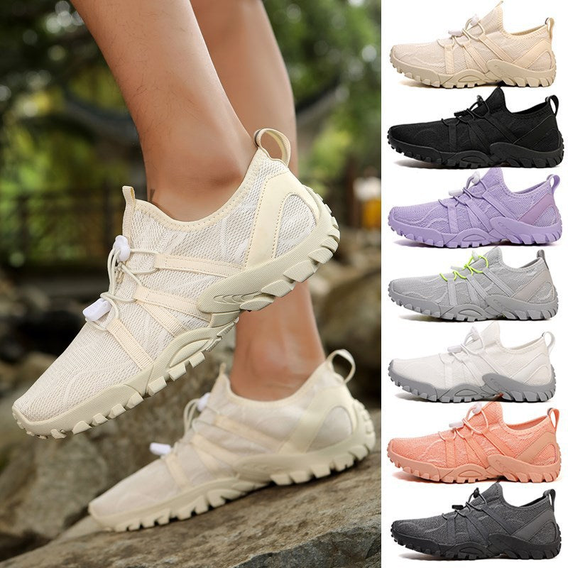 Damen Sportliche Aqua-Laufschuhe mit atmungsaktivem Obermaterial und flexiblem Schnellschnürsystem R&B