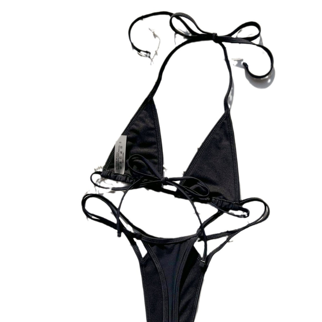 Damen Triangel-Bikini mit funkelnden Ketten-Details R&B