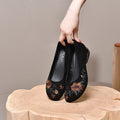Damen Elegante Ballerinas mit floralem Stickdesign und weichem Futter R&B