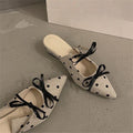 Damen Slingback Ballerinas mit Punkte-Design und schicker Schleifenverzierung R&B