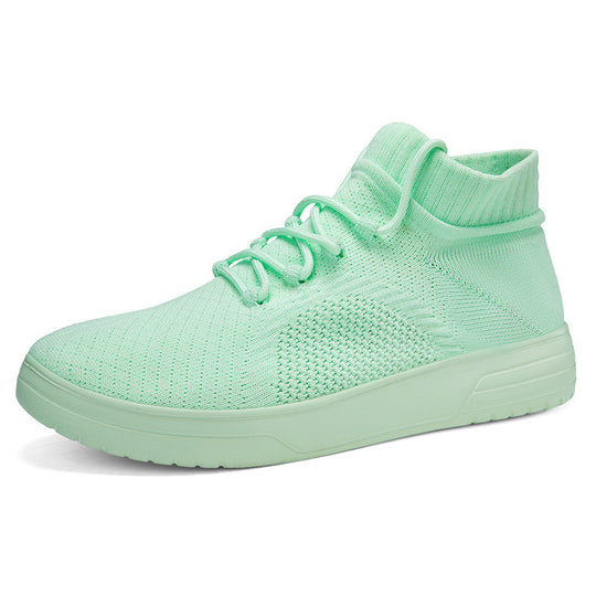 Damen Hohe Sneaker aus atmungsaktivem Strickmaterial R&B