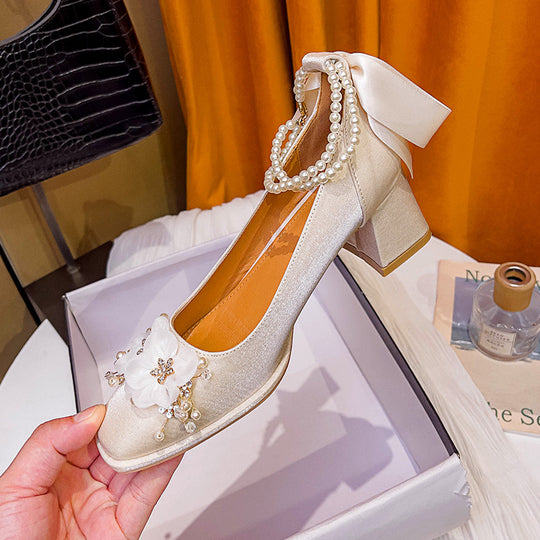 Damen verzierte und elegante Absatzschuhe R&B