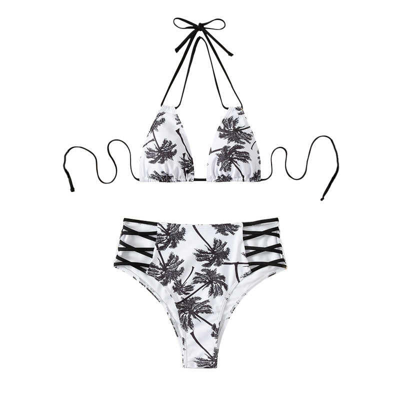 Damen Hochtaillierter Bikini mit trendigen Schnürdetails R&B