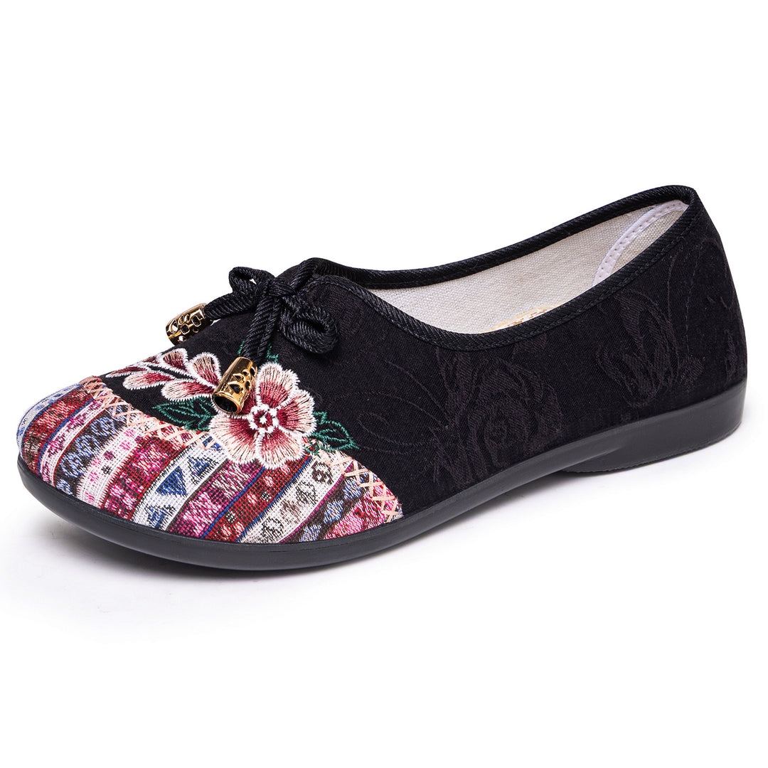 Damen Handbestickte Ballerinas R&B