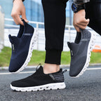 Damen Bequeme Slip-On Sneakers mit atmungsaktiver Strickoberfläche R&B