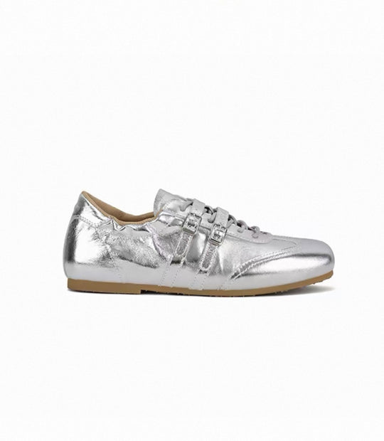 Damen Sneaker mit Schnallenakzenten und weicher Oberflächenstruktur R&B