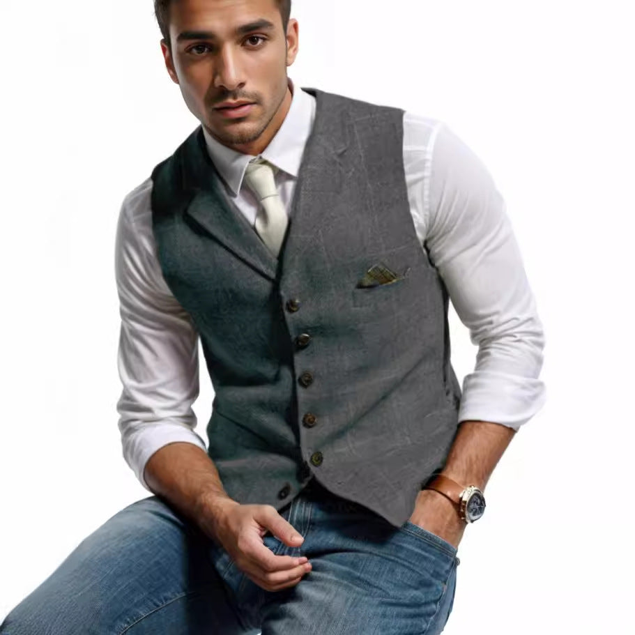 Herren elegante Weste im modernen Stil R&B