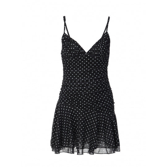 Damen Sommerliches Minikleid mit tiefem V-Ausschnitt und tierischem Muster R&B