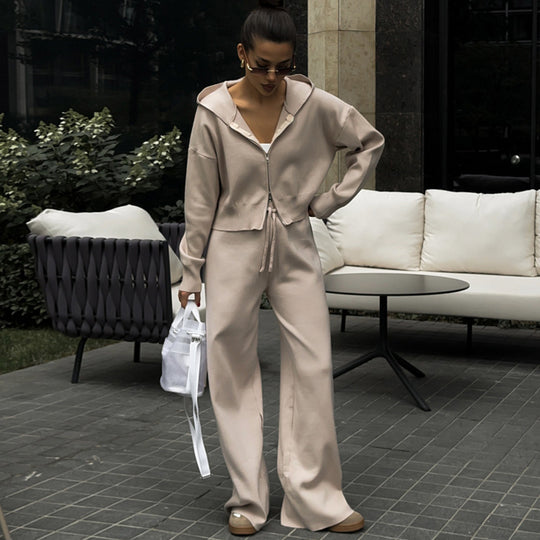 Damen lässiger Hoodie-Set R&B