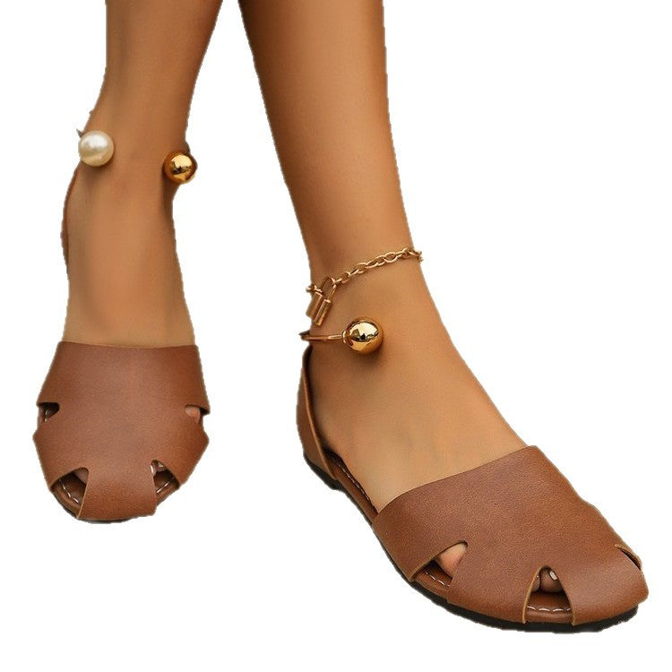Damen modische offene Ballerinas R&B