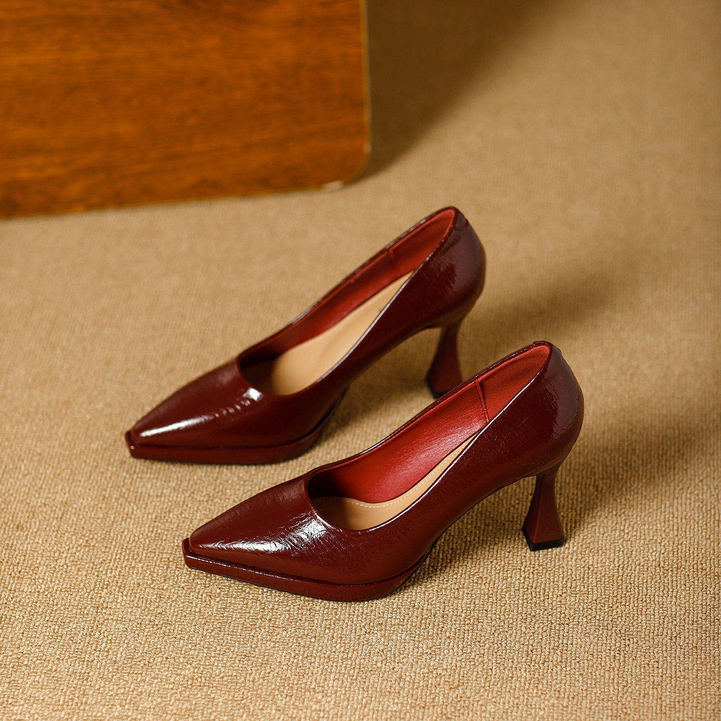 Damen elegante Spangenpumps mit modischem Blockabsatz