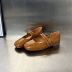 Damen Elegante Ballerinas mit doppeltem Riemendesign und komfortabler Innensohle R&B