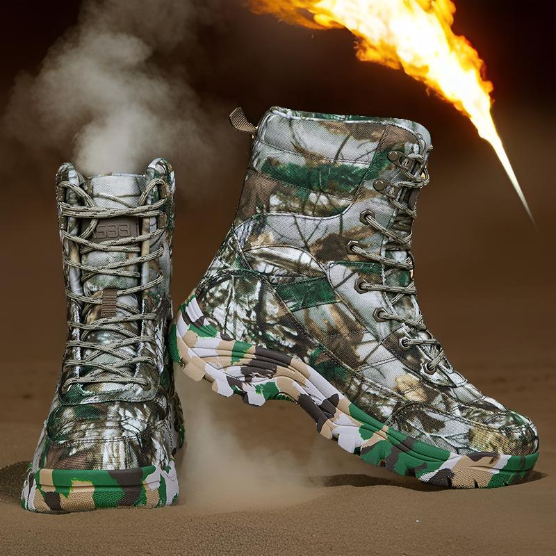 Herren wasserdichte Jagdstiefel mit rutschfester Sohle und hochgezogenem Knöchelschutz R&B