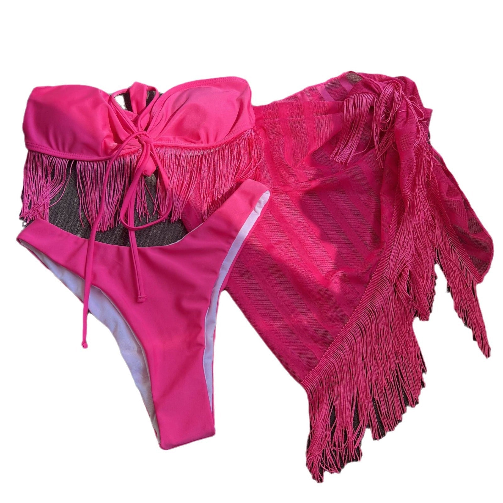 Damen Fransen-Bikini-Set R&B