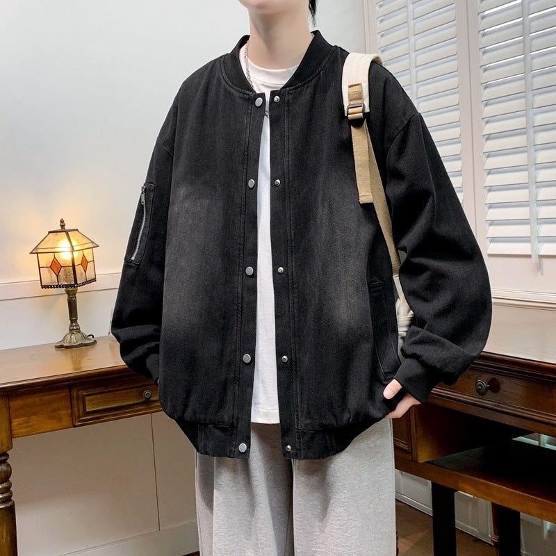 Herren lässige Bomberjacke mit praktischen Taschen und thermoregulierendem Innenfutter R&B