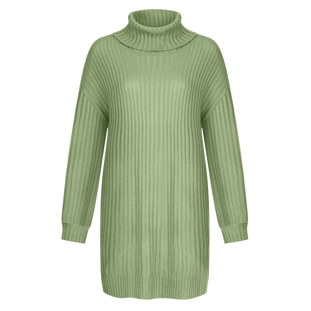 Damen Grobstrick Rollkragenpullover im lässigen Schnitt R&B