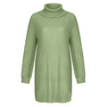 Damen Grobstrick Rollkragenpullover im lässigen Schnitt
