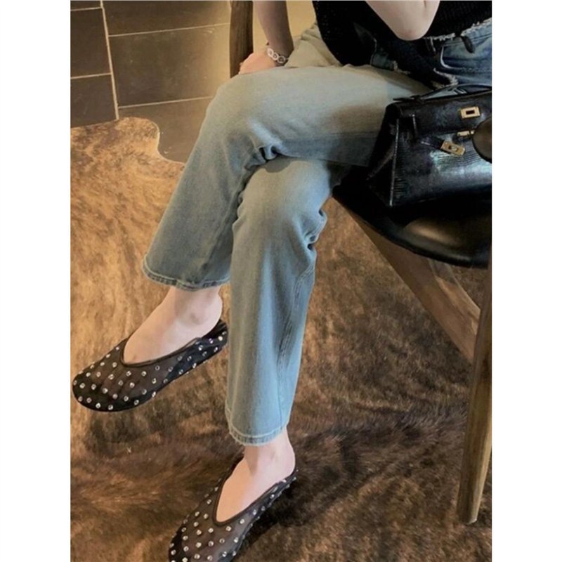 Damen modische Slipper mit funkelnden Strassverzierungen R&B