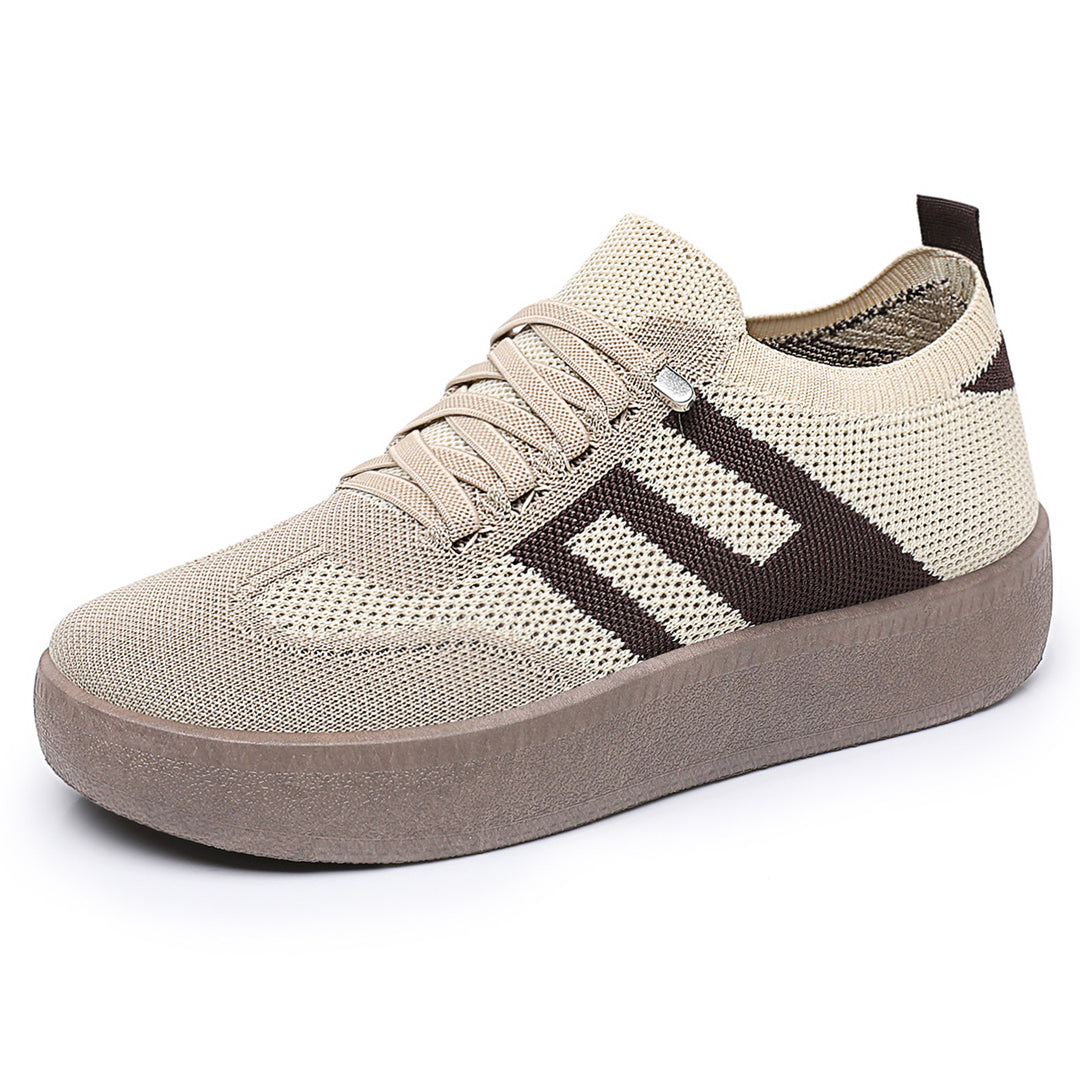 Damen Bequeme und luftige Sneaker mit Plattformsohle R&B