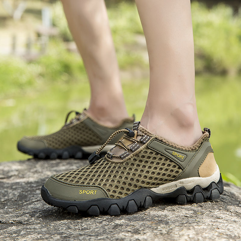 Damen atmungsaktive und rutschfeste Outdoor-Schuhe mit dynamischer Sohle R&B