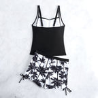Damen Badeanzug mit trendiger Raffung und modischen Shorts R&B