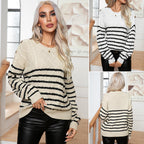 Damen Gemusterter Strickpullover mit eleganten Details R&B