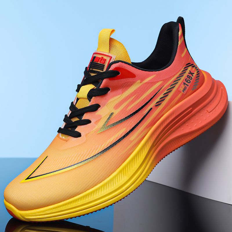 Damen Leichte Lauf-Sneaker mit atmungsaktiver Netzstruktur und stoßdämpfender Sohle R&B