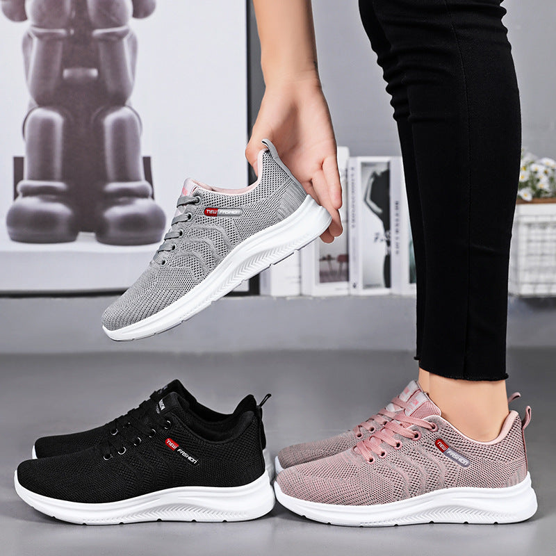 Damen Atmungsaktive Laufschuhe mit flexibler Sohle und enganliegendem Mesh-Obermaterial