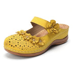 Damen Komfortable Clogs mit floralem Design und verstellbarem Riemen R&B