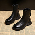 Damen Elegante und bequeme Stiefeletten aus hochwertigem Kunstleder mit seitlichem Reißverschluss R&B