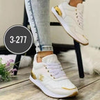 Damen Sportliche Sneakers mit glänzenden Akzenten und dämpfender Sohle R&B