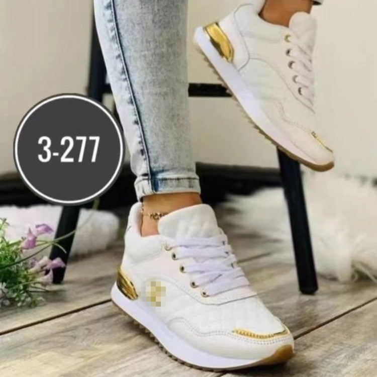 Damen Sportliche Sneakers mit glänzenden Akzenten und dämpfender Sohle R&B