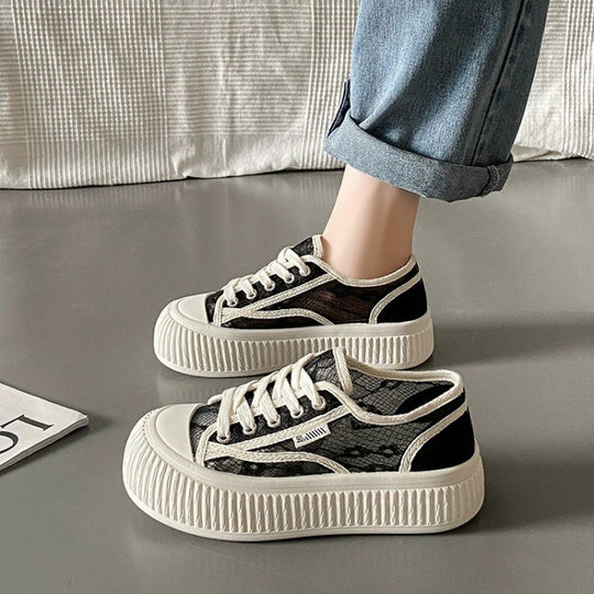 Damen Sneakers im modernen Design mit atmungsaktiver Netzstruktur R&B